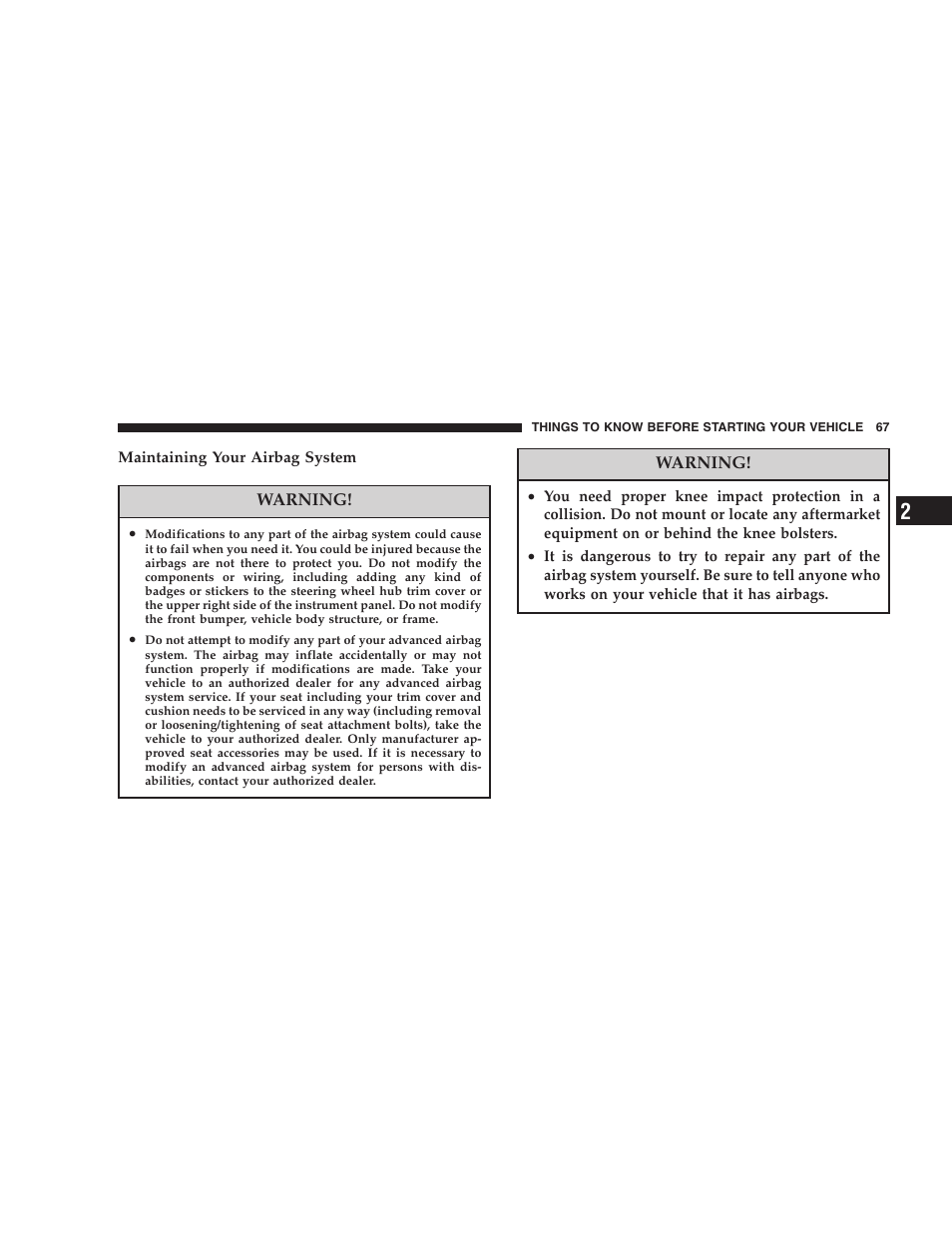 Dodge 2005 Grand Caravan User Manual | Page 67 / 480