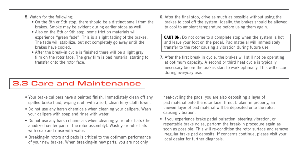 3 care and maintenance | Dodge 2008 Viper Supplement User Manual | Page 13 / 28