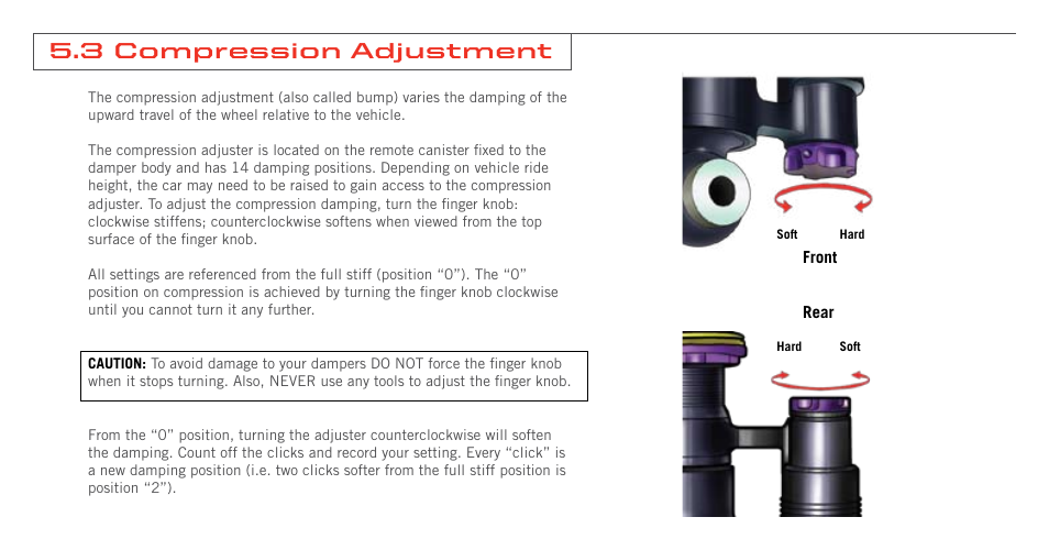 3 compression adjustment | Dodge 2008 Viper Supplement User Manual | Page 18 / 28