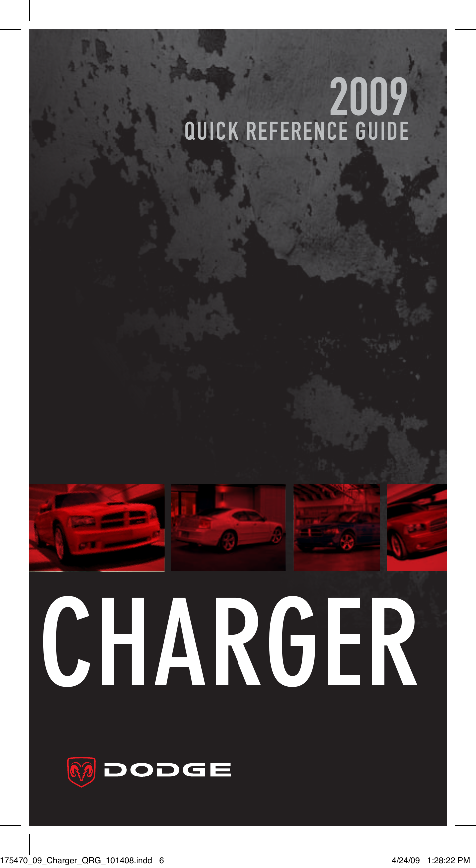 Dodge 2009 Charger - Quick Reference Guide User Manual | 12 pages