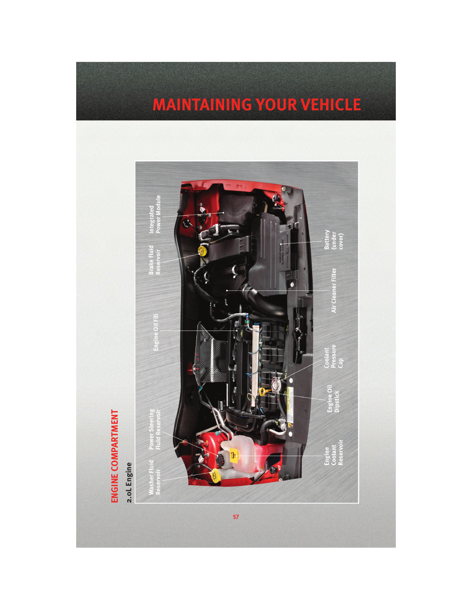 0l engine, Maintaining your vehicle | Dodge 2010 Caliber - Quick Reference Guide User Manual | Page 59 / 76