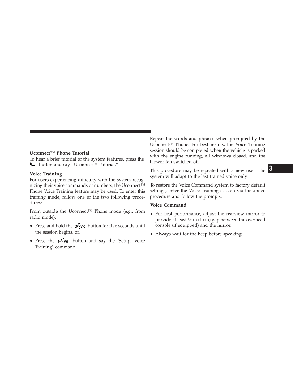 Things you should know about your uconnect™ phone, Things you should know about your, Uconnect™ phone | Dodge 2010 Challenger - Owner Manual User Manual | Page 107 / 477