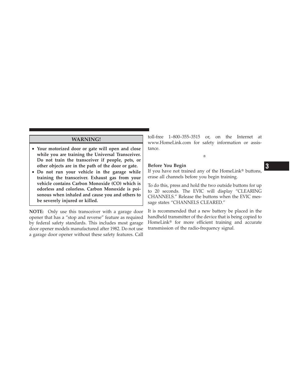 Programming homelinkĥ, Programming homelink | Dodge 2010 Challenger - Owner Manual User Manual | Page 145 / 477