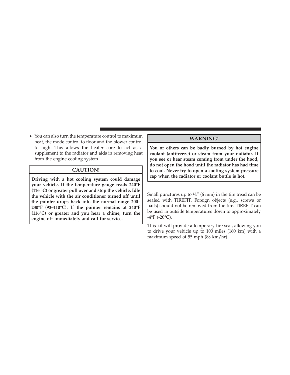Tirefit kit — if equipped | Dodge 2010 Challenger - Owner Manual User Manual | Page 342 / 477