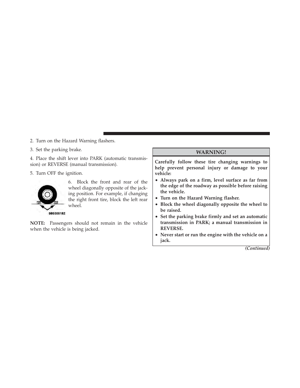 Jacking and changing a tire | Dodge 2010 Challenger - Owner Manual User Manual | Page 356 / 477