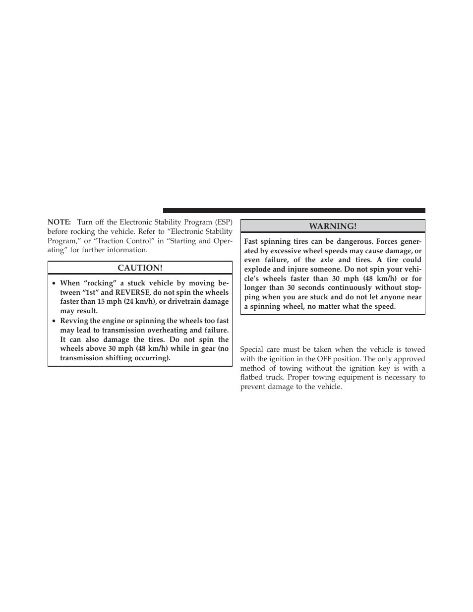 Towing a disabled vehicle, Without the key fob | Dodge 2010 Challenger - Owner Manual User Manual | Page 368 / 477