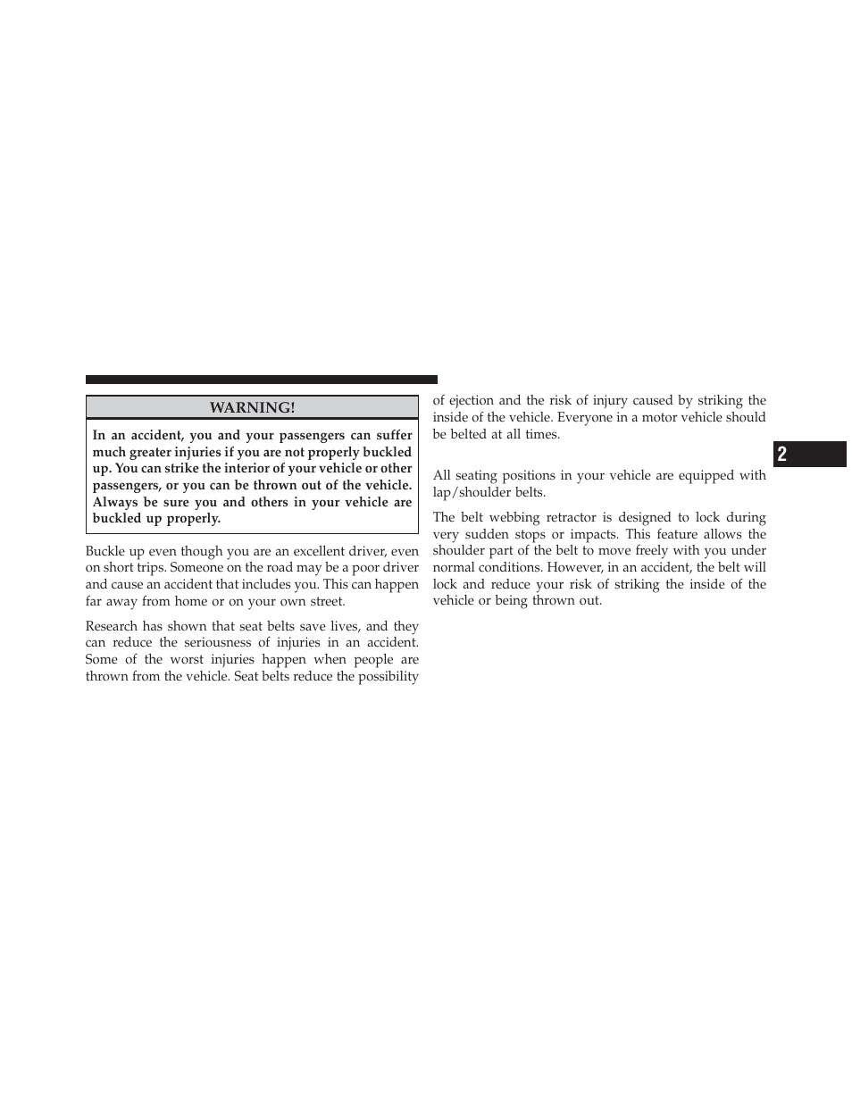 Lap/shoulder belts | Dodge 2010 Challenger - Owner Manual User Manual | Page 39 / 477