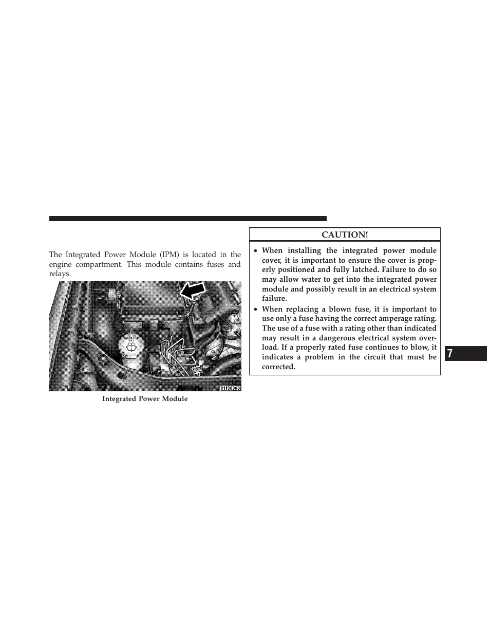 Fuses, Integrated power module (ipm) | Dodge 2010 Challenger - Owner Manual User Manual | Page 409 / 477