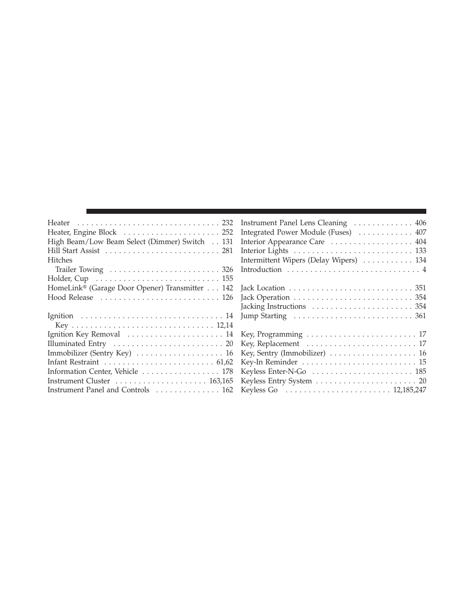 Dodge 2010 Challenger - Owner Manual User Manual | Page 464 / 477