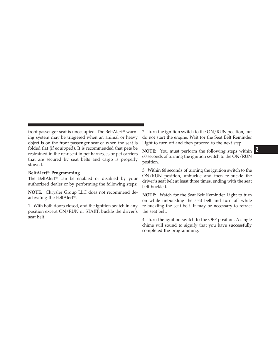 Dodge 2010 Challenger - Owner Manual User Manual | Page 47 / 477