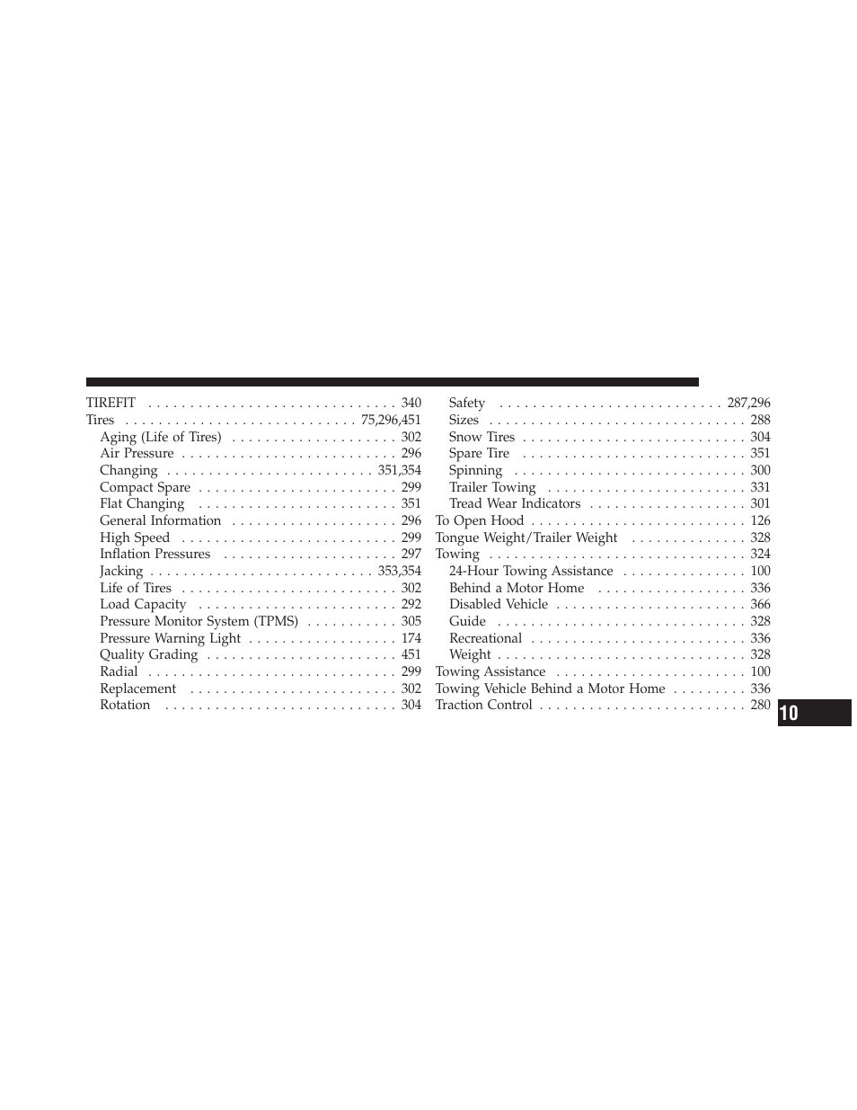 Dodge 2010 Challenger - Owner Manual User Manual | Page 473 / 477