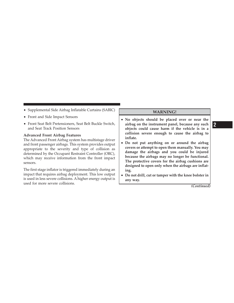 Dodge 2010 Challenger - Owner Manual User Manual | Page 51 / 477