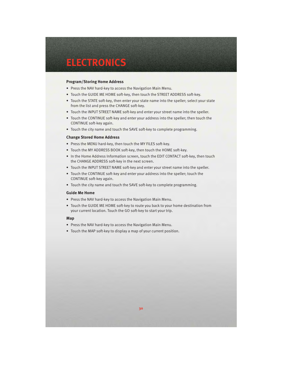 Electronics | Dodge 2010 Challenger_SRT - Quick Reference Guide User Manual | Page 32 / 80