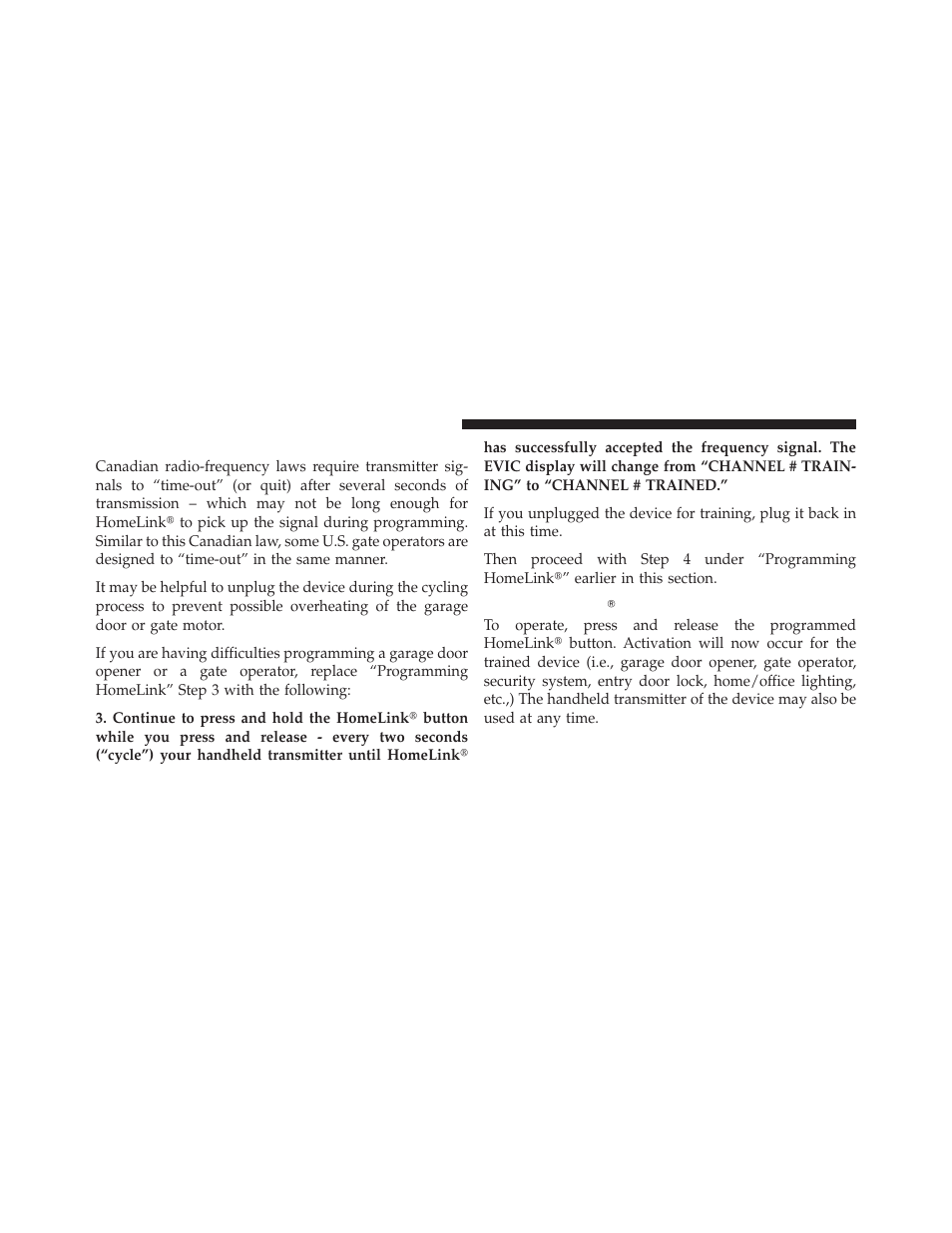 Gate operator/canadian programming, Using homelinkĥ, Using homelink | Dodge 2010 Challenger_SRT - Owner Manual User Manual | Page 148 / 444