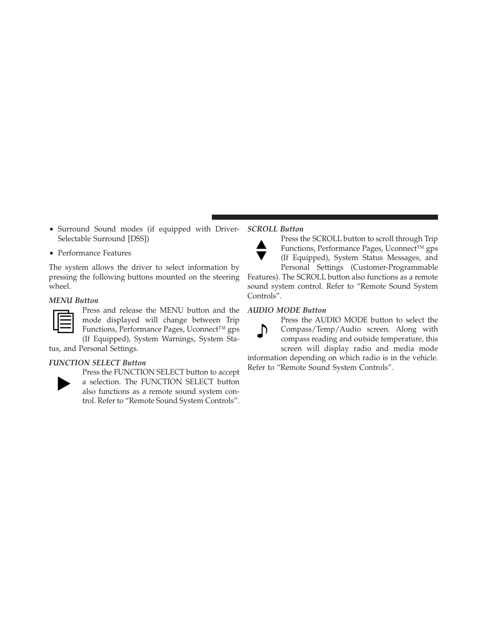 Dodge 2010 Challenger_SRT - Owner Manual User Manual | Page 178 / 444