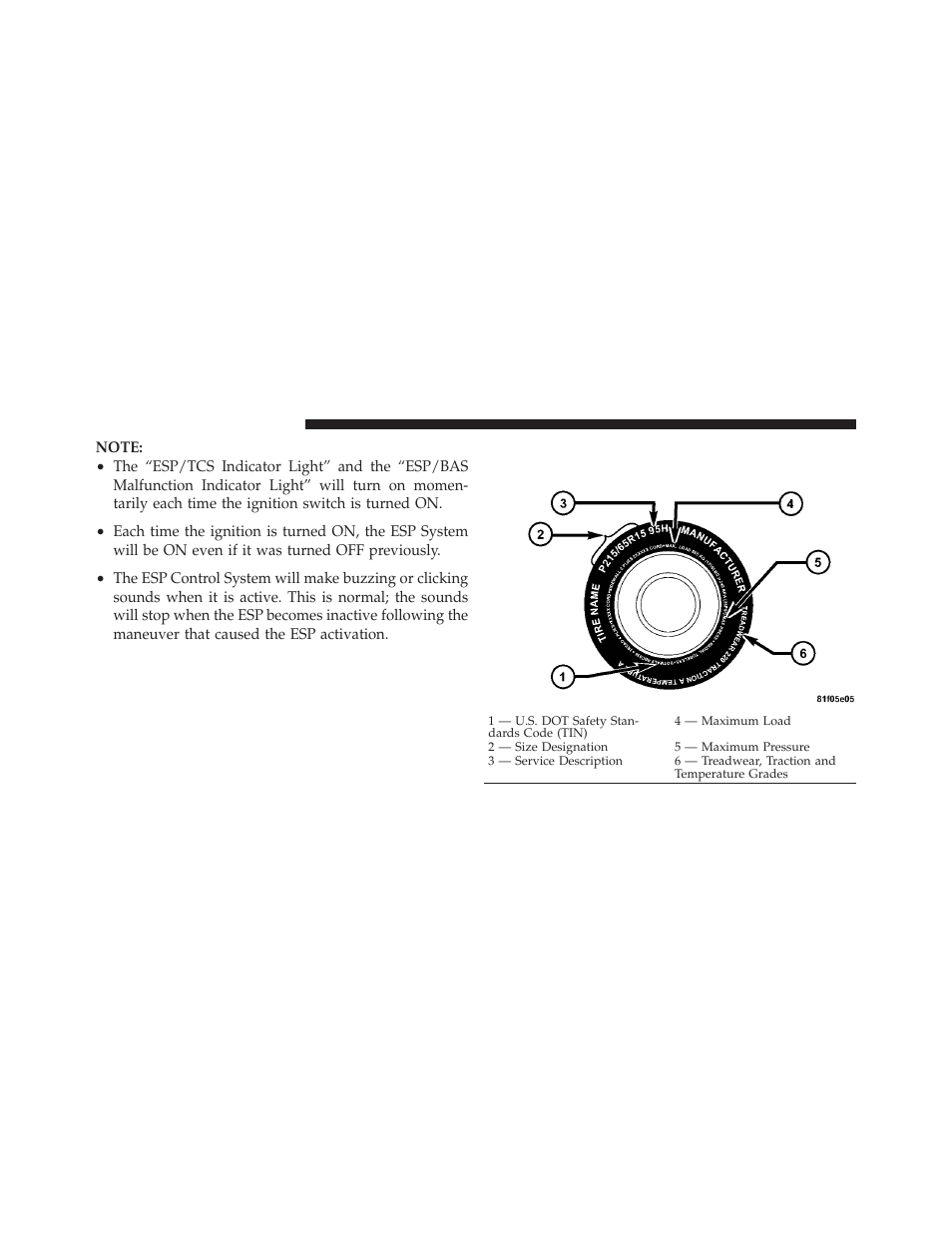 Tire safety information, Tire markings | Dodge 2010 Challenger_SRT - Owner Manual User Manual | Page 288 / 444