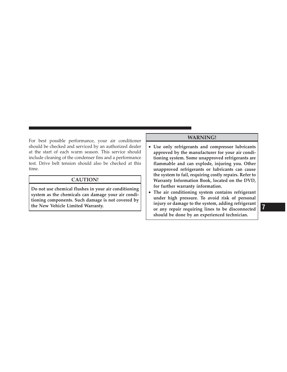 Air conditioner maintenance | Dodge 2010 Challenger_SRT - Owner Manual User Manual | Page 355 / 444
