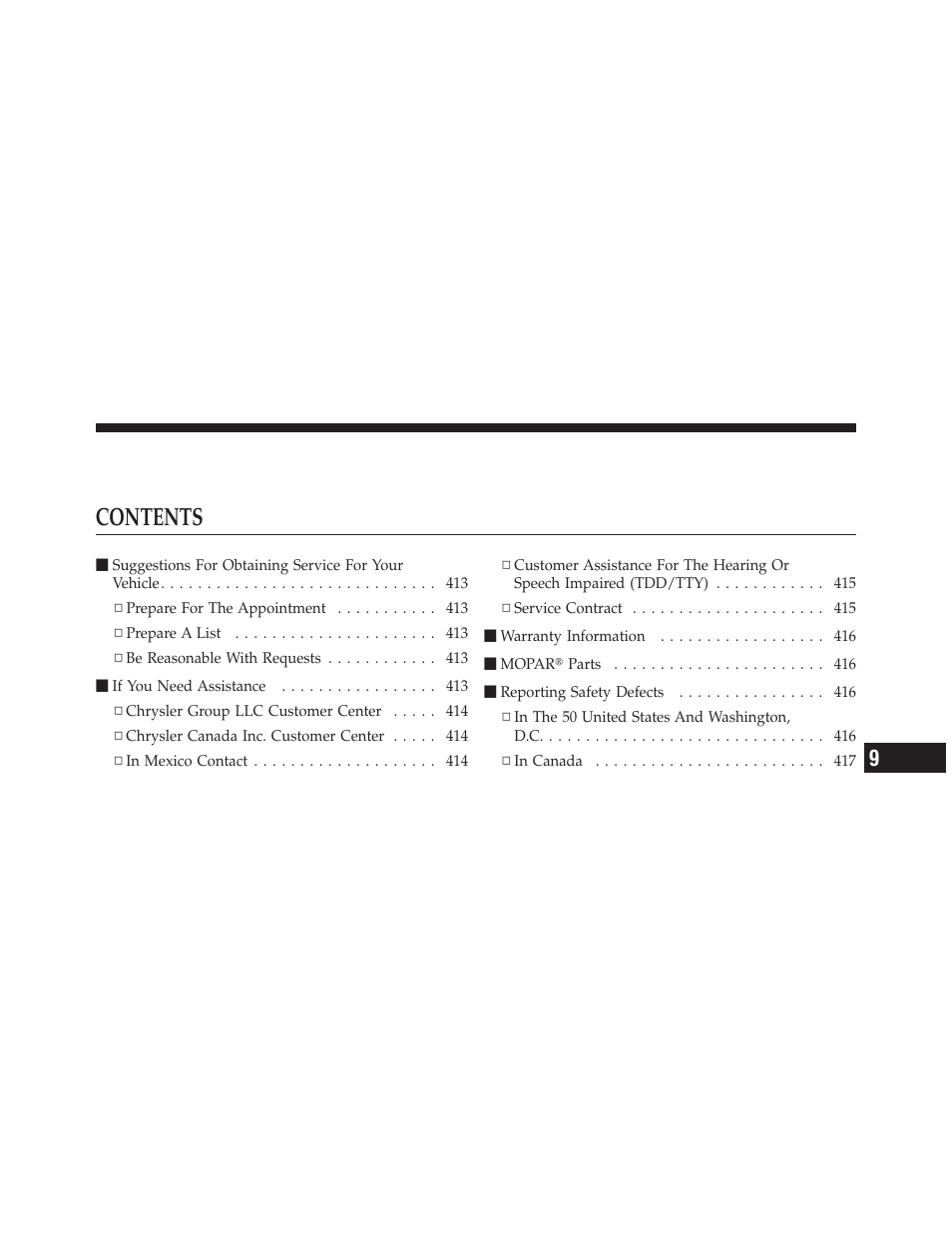 Dodge 2010 Challenger_SRT - Owner Manual User Manual | Page 413 / 444