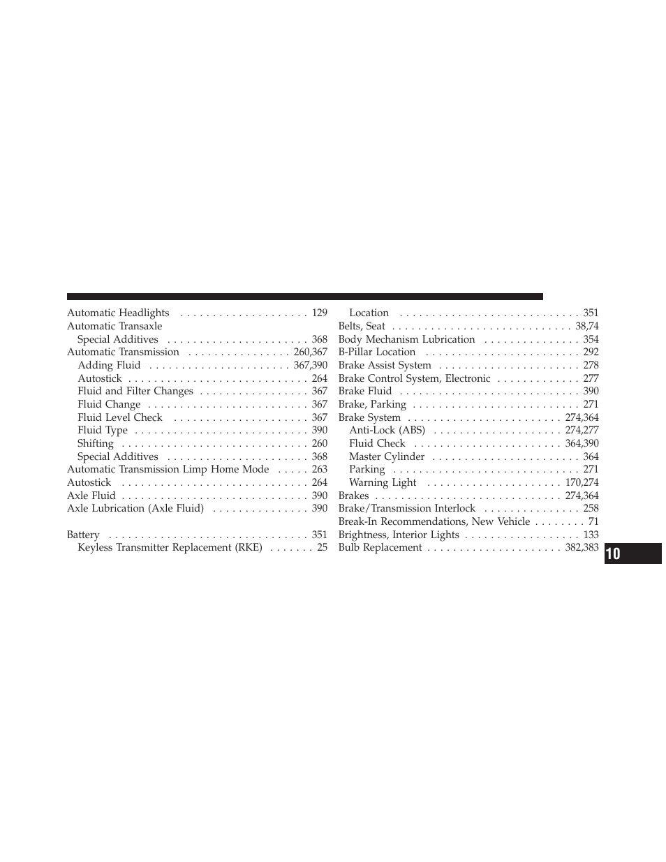 Dodge 2010 Challenger_SRT - Owner Manual User Manual | Page 425 / 444