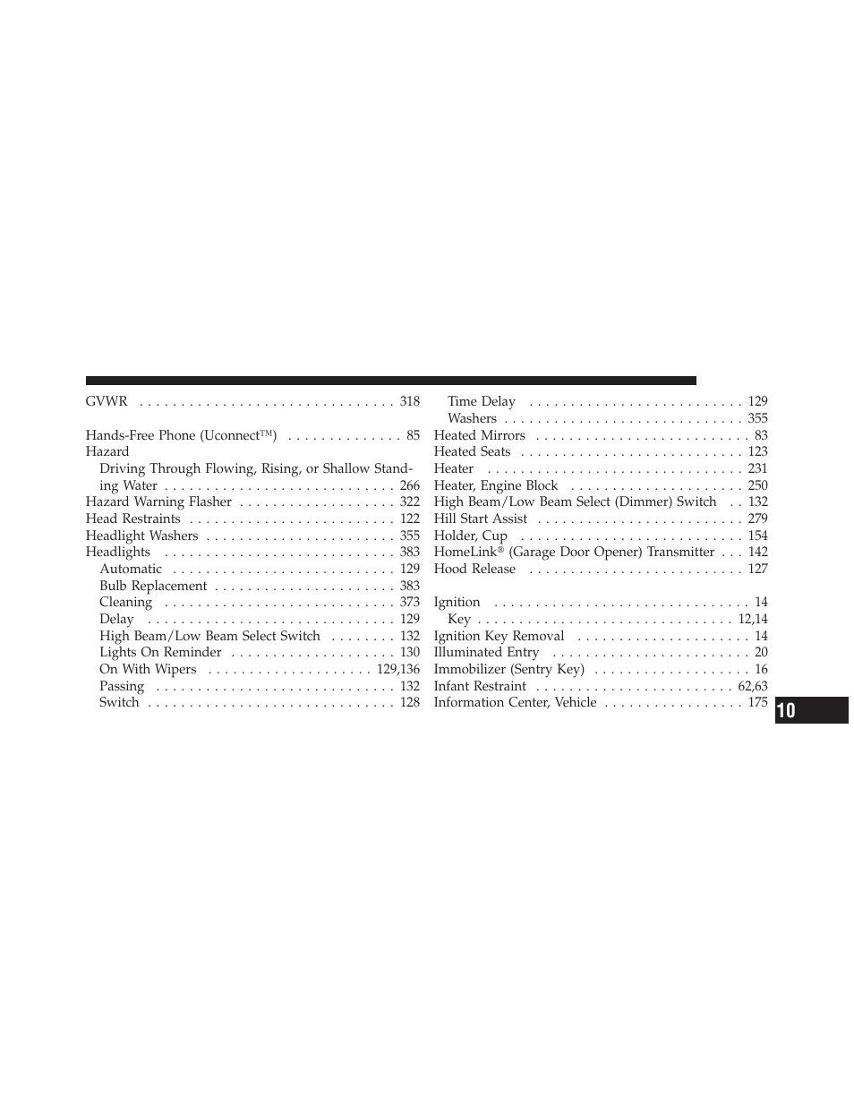 Dodge 2010 Challenger_SRT - Owner Manual User Manual | Page 431 / 444