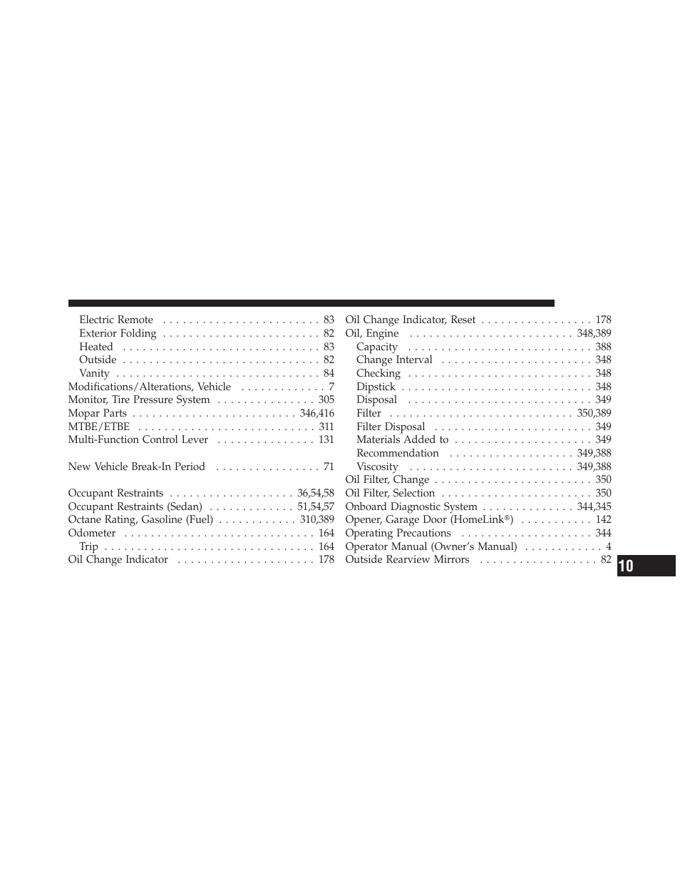 Dodge 2010 Challenger_SRT - Owner Manual User Manual | Page 435 / 444