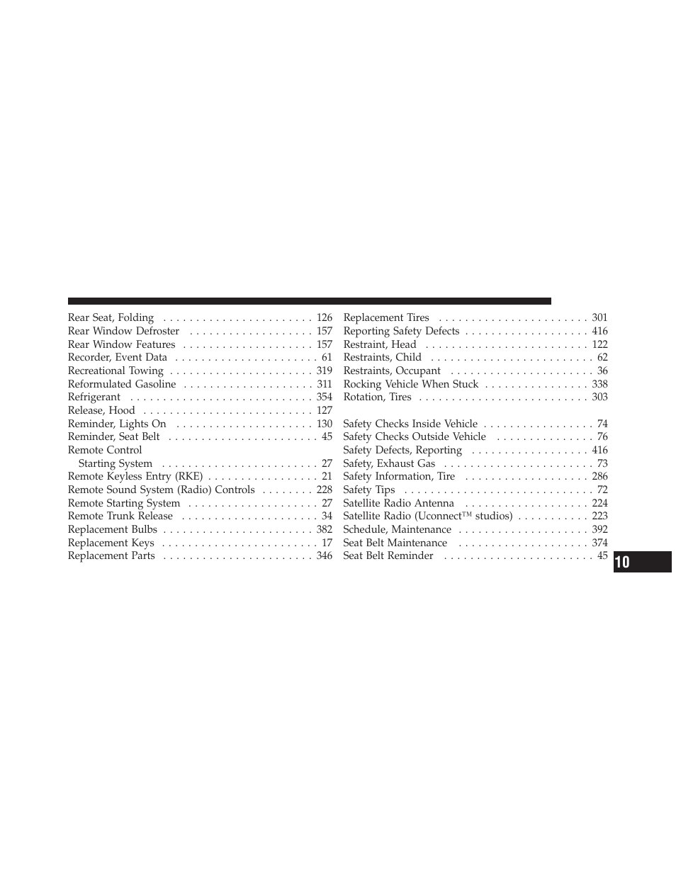 Dodge 2010 Challenger_SRT - Owner Manual User Manual | Page 437 / 444
