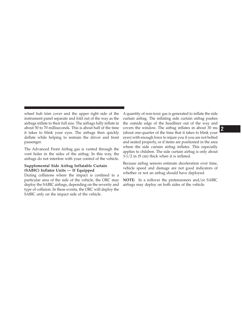 Dodge 2010 Challenger_SRT - Owner Manual User Manual | Page 59 / 444
