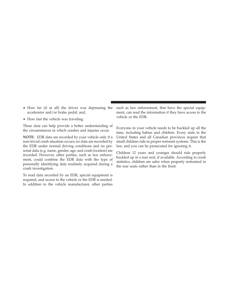 Child restraints | Dodge 2010 Challenger_SRT - Owner Manual User Manual | Page 64 / 444