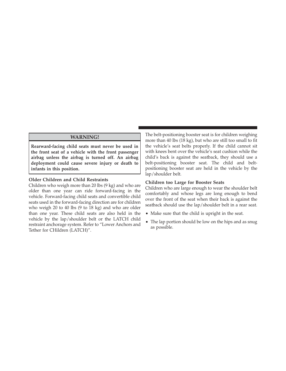 Dodge 2010 Challenger_SRT - Owner Manual User Manual | Page 66 / 444