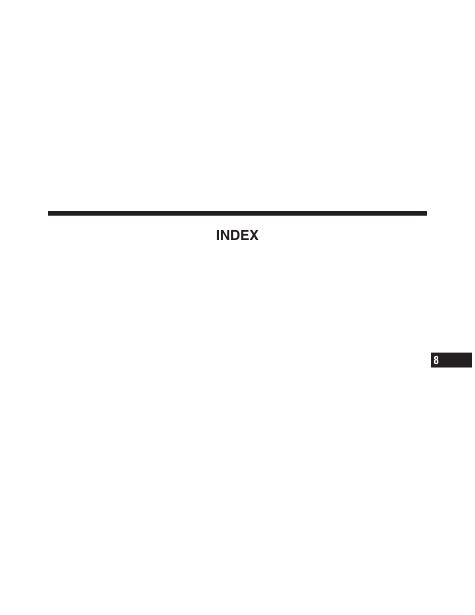 Index | Dodge 2010 Charger - Supplement User Manual | Page 43 / 45