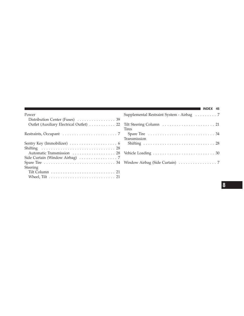 Dodge 2010 Charger - Supplement User Manual | Page 45 / 45