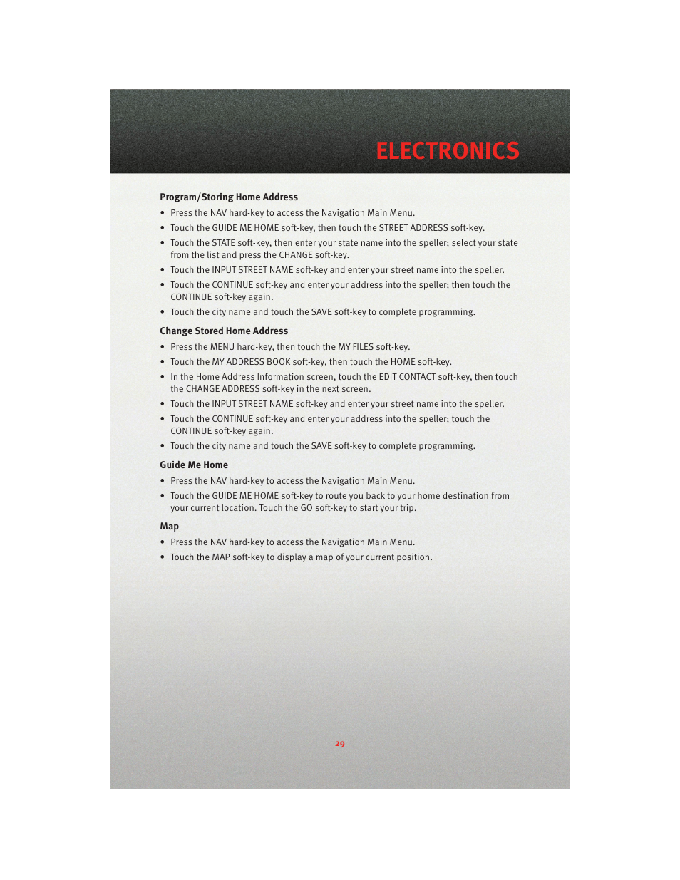 Electronics | Dodge 2010 Charger_SRT - User Guide User Manual | Page 31 / 80