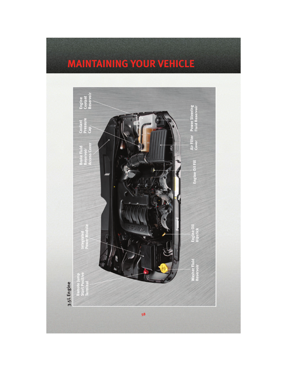 5l engine, Maintaining your vehicle | Dodge 2010 Charger_SRT - User Guide User Manual | Page 60 / 80