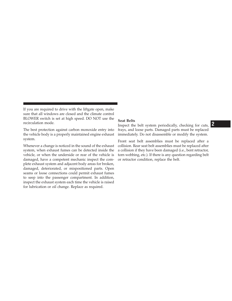 Safety checks you should make inside the vehicle, Safety checks you should make inside the, Vehicle | Dodge 2010 Grand Caravan - Owner Manual User Manual | Page 102 / 530