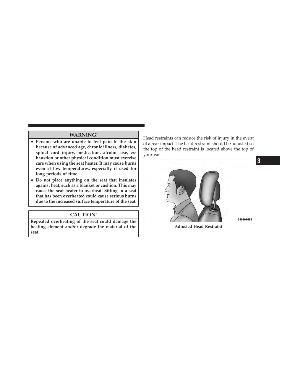 Adjusting head restraints | Dodge 2010 Grand Caravan - Owner Manual User Manual | Page 130 / 530