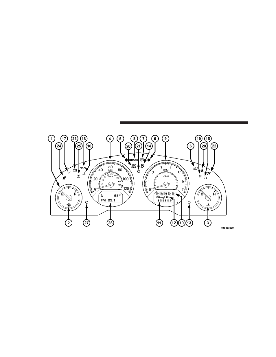 Instrument cluster — anniversary | Dodge 2010 Grand Caravan - Owner Manual User Manual | Page 227 / 530