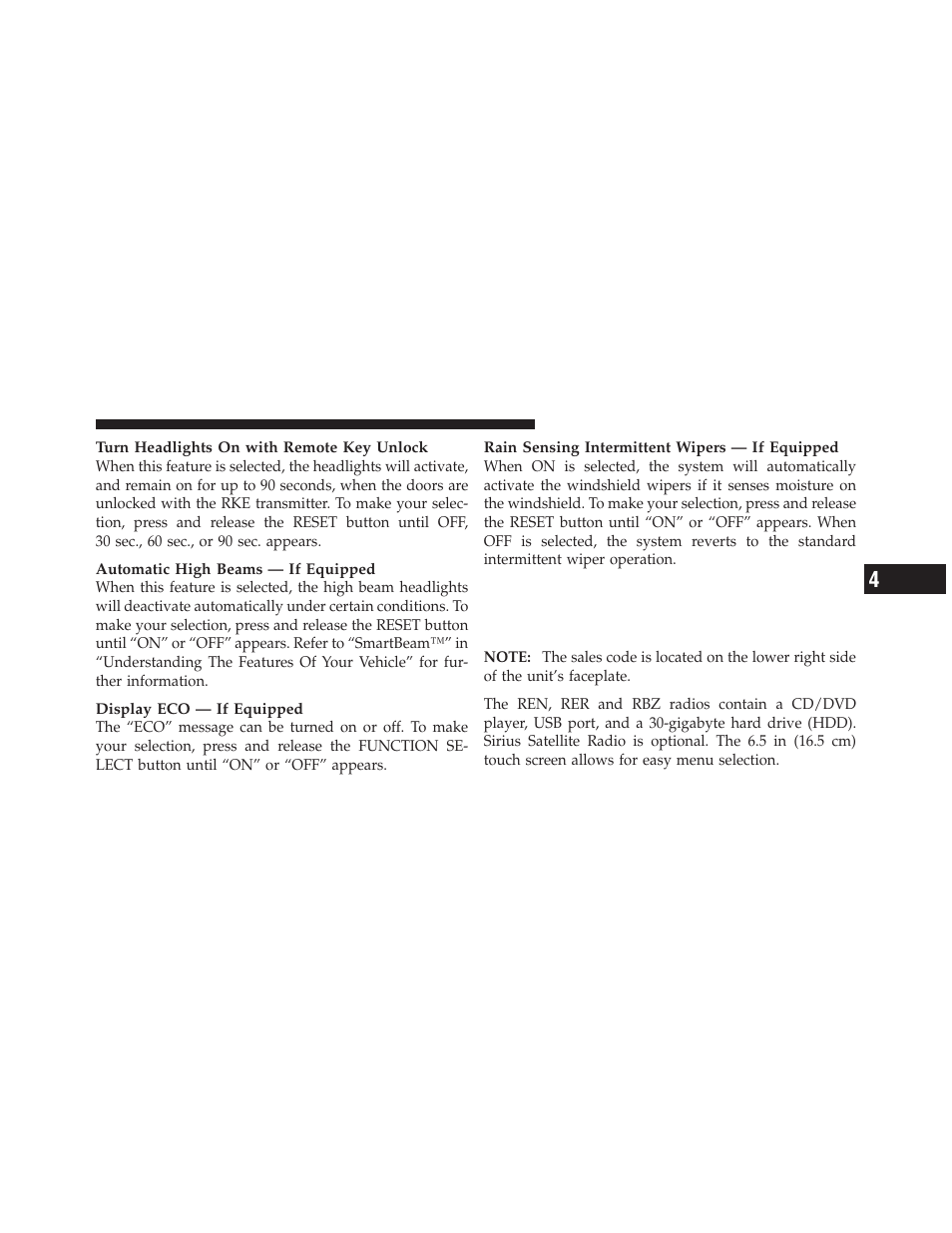 Media center 730n/430 (rer/ren/rbz) | Dodge 2010 Grand Caravan - Owner Manual User Manual | Page 258 / 530