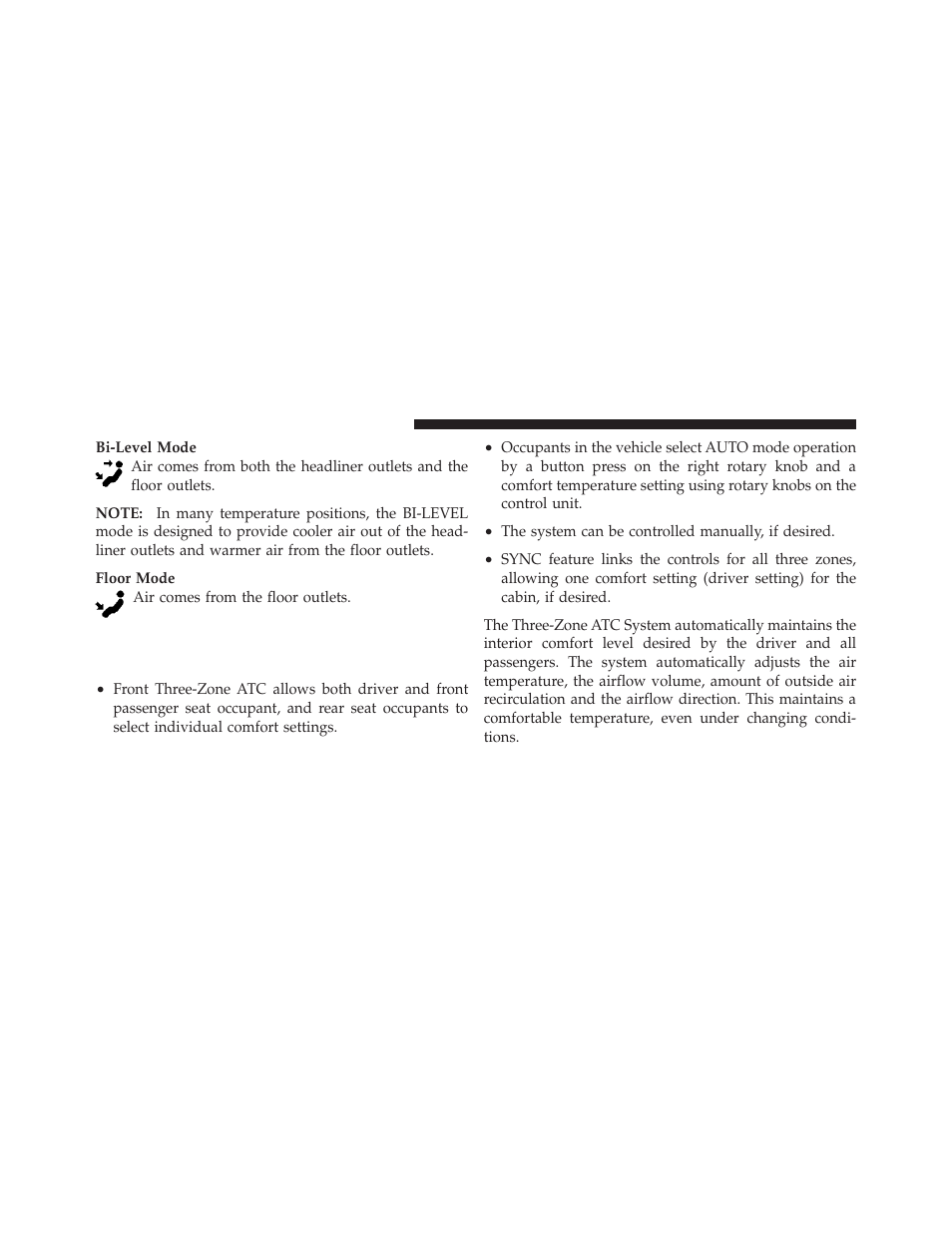 Automatic temperature control (atc) — if equipped, Automatic temperature control (atc), If equipped | Dodge 2010 Grand Caravan - Owner Manual User Manual | Page 307 / 530