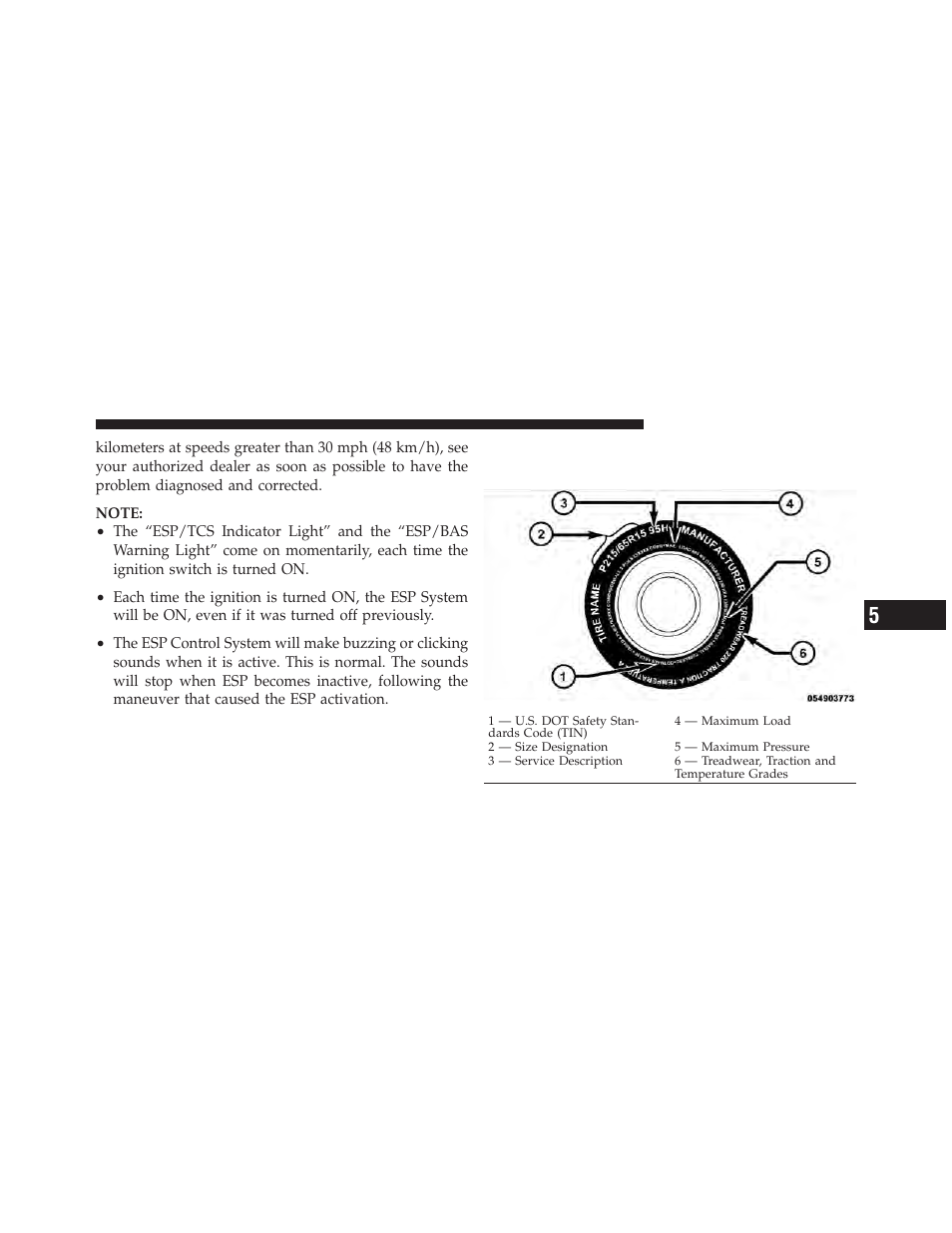 Tire safety information, Tire markings | Dodge 2010 Grand Caravan - Owner Manual User Manual | Page 346 / 530