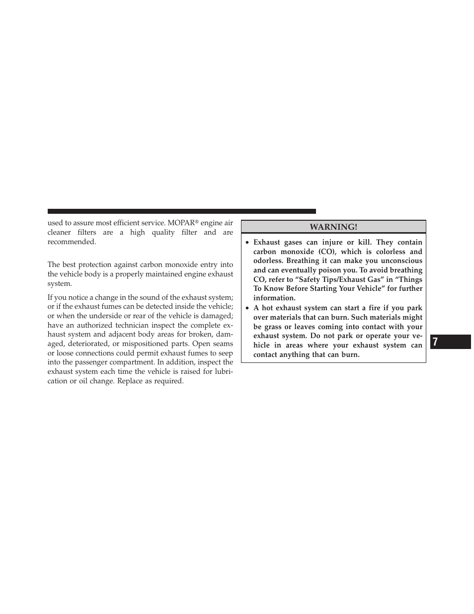 Exhaust system | Dodge 2010 Grand Caravan - Owner Manual User Manual | Page 442 / 530