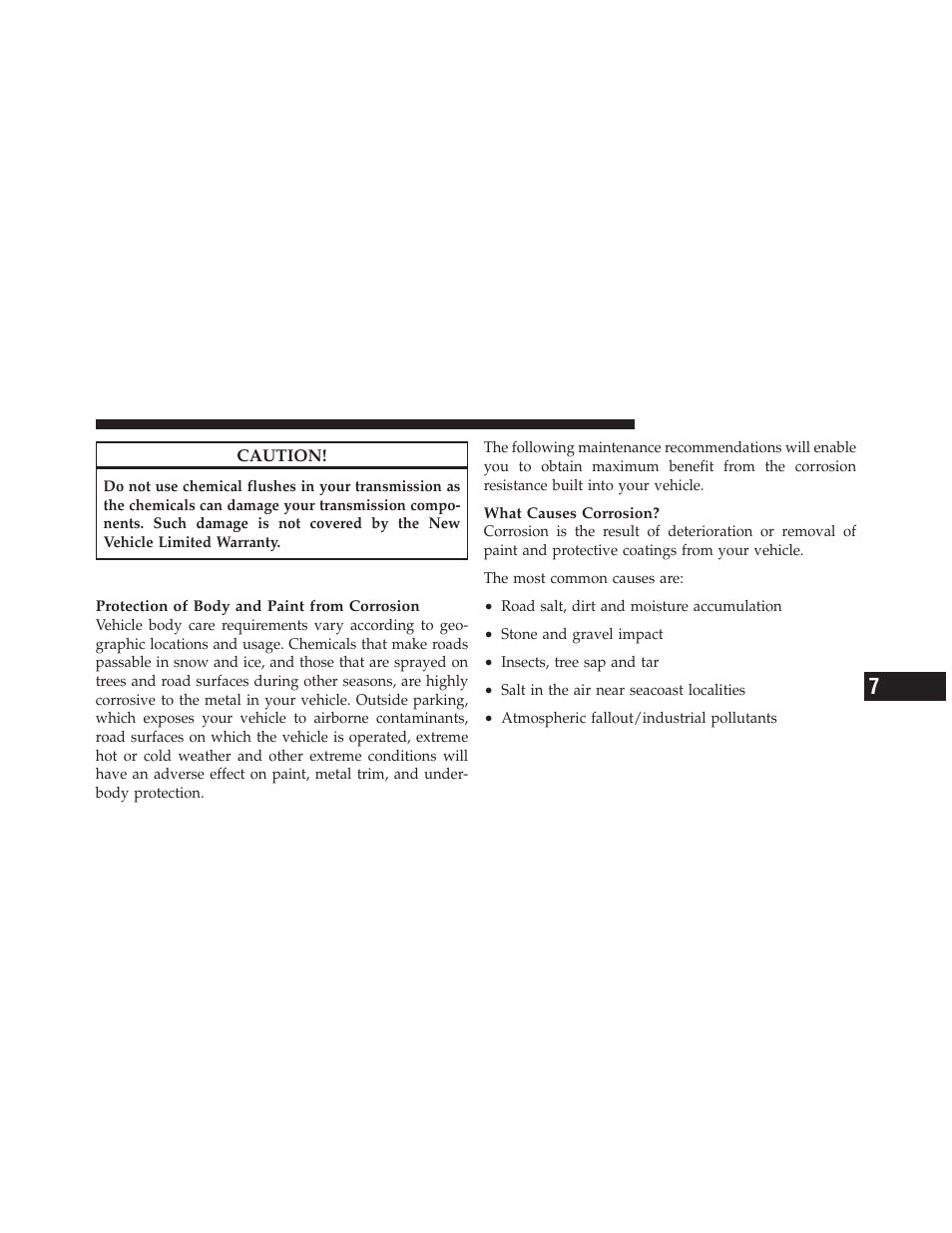 Appearance care and protection from corrosion, Appearance care and protection from, Corrosion | Dodge 2010 Grand Caravan - Owner Manual User Manual | Page 460 / 530