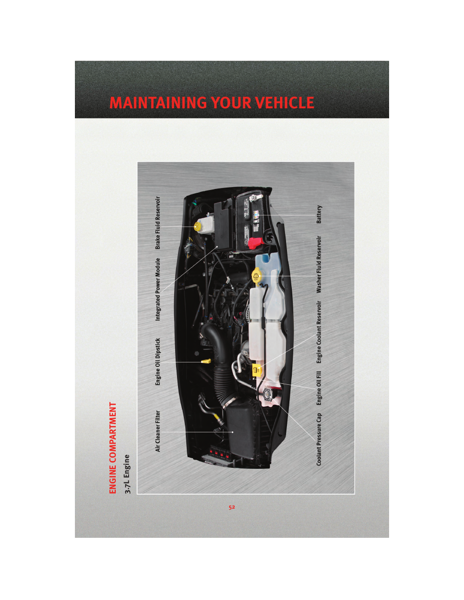 7l engine, Maintaining your vehicle | Dodge 2010 Nitro - User Guide User Manual | Page 54 / 72