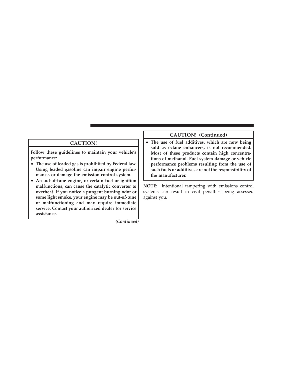 Fuel system cautions | Dodge 2010 Viper - Owner Manual User Manual | Page 188 / 315