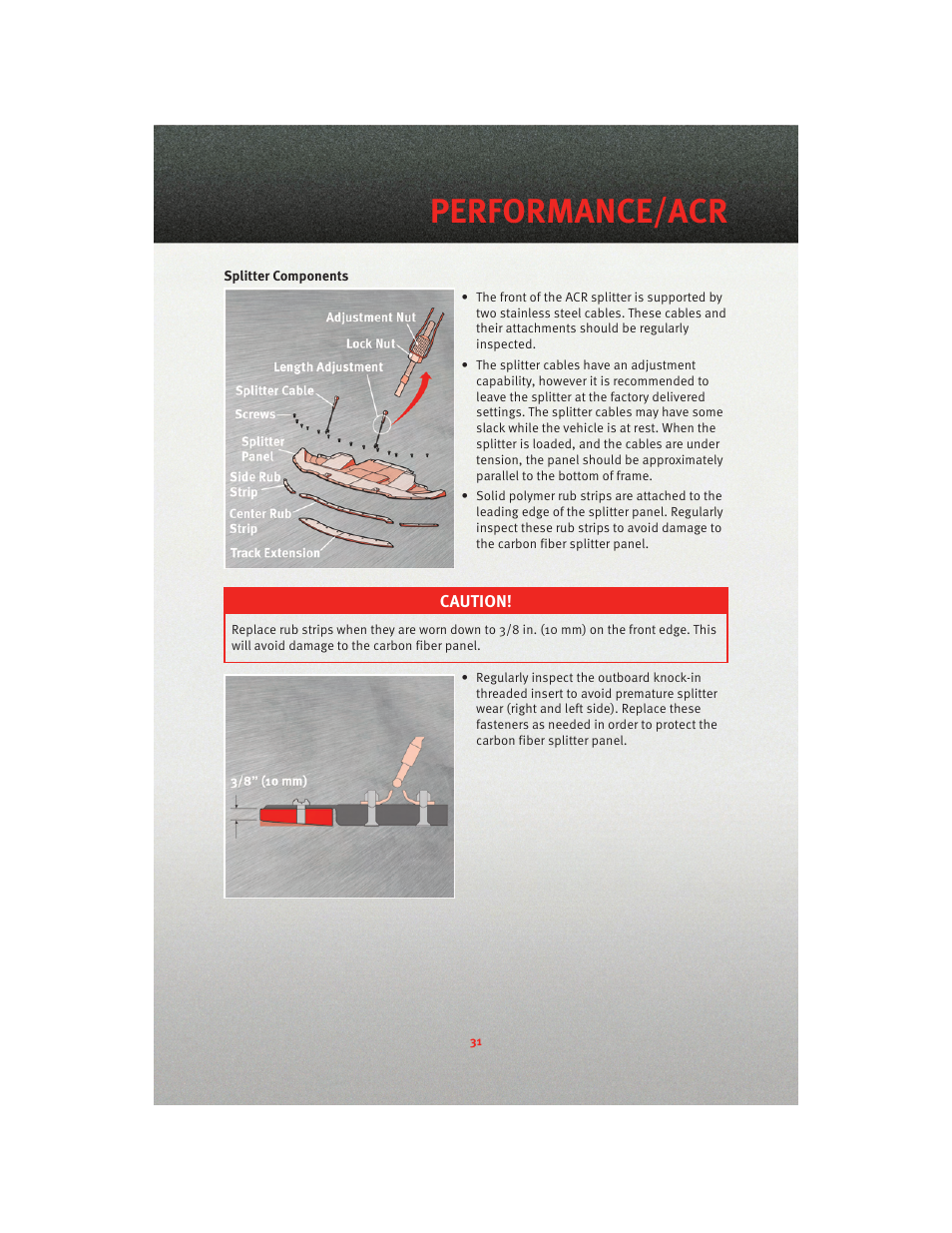 Performance/acr | Dodge 2010 Viper - User Guide User Manual | Page 33 / 80
