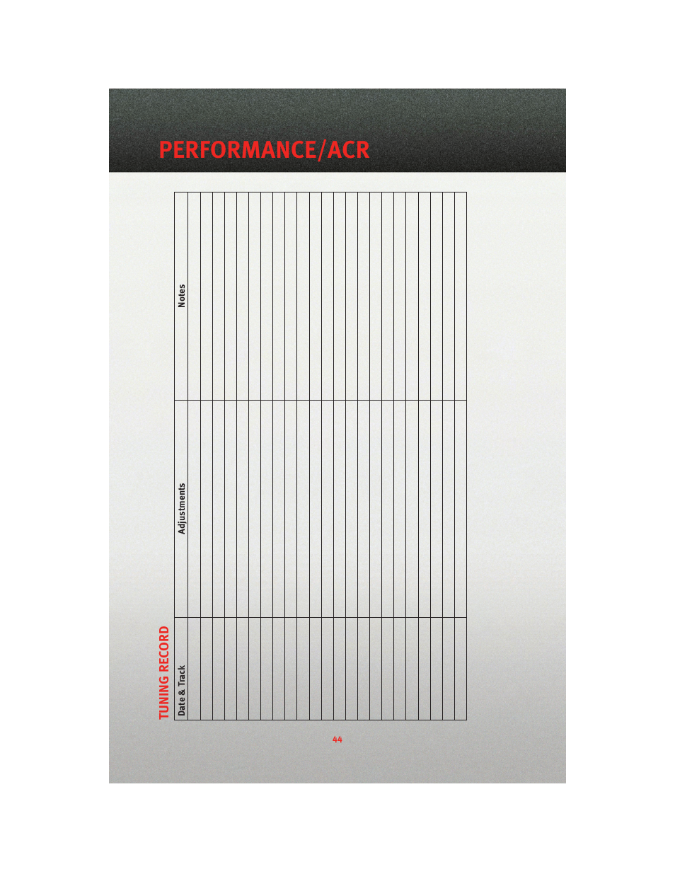 Performance/acr | Dodge 2010 Viper - User Guide User Manual | Page 46 / 80