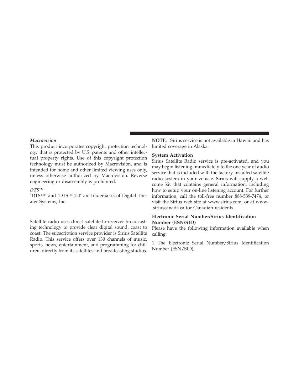 Uconnect™ multimedia (satellite radio) — if, Equipped | Dodge 2011 Avenger - Owner Manual User Manual | Page 232 / 494