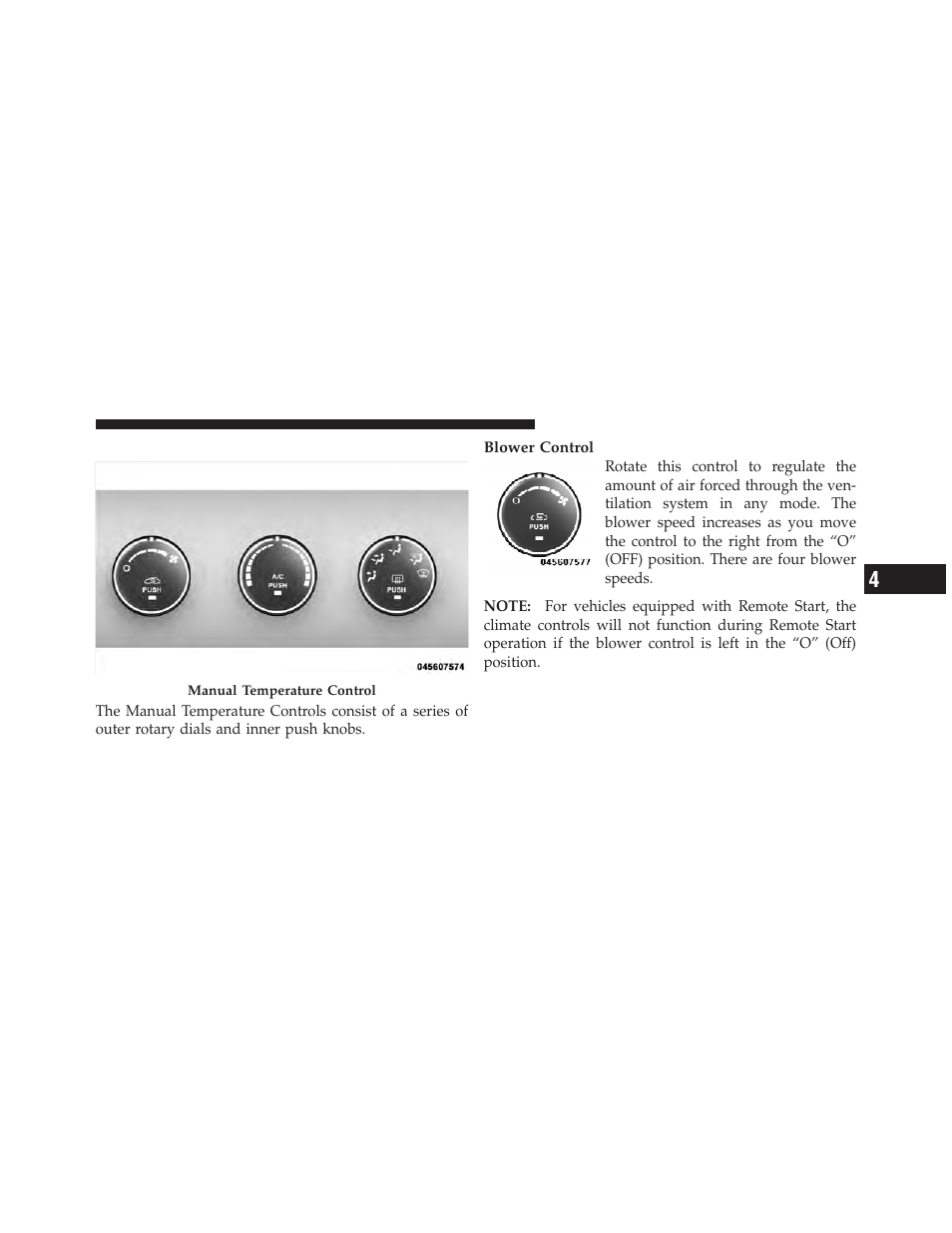 Manual heating and air conditioning | Dodge 2011 Avenger - Owner Manual User Manual | Page 271 / 494