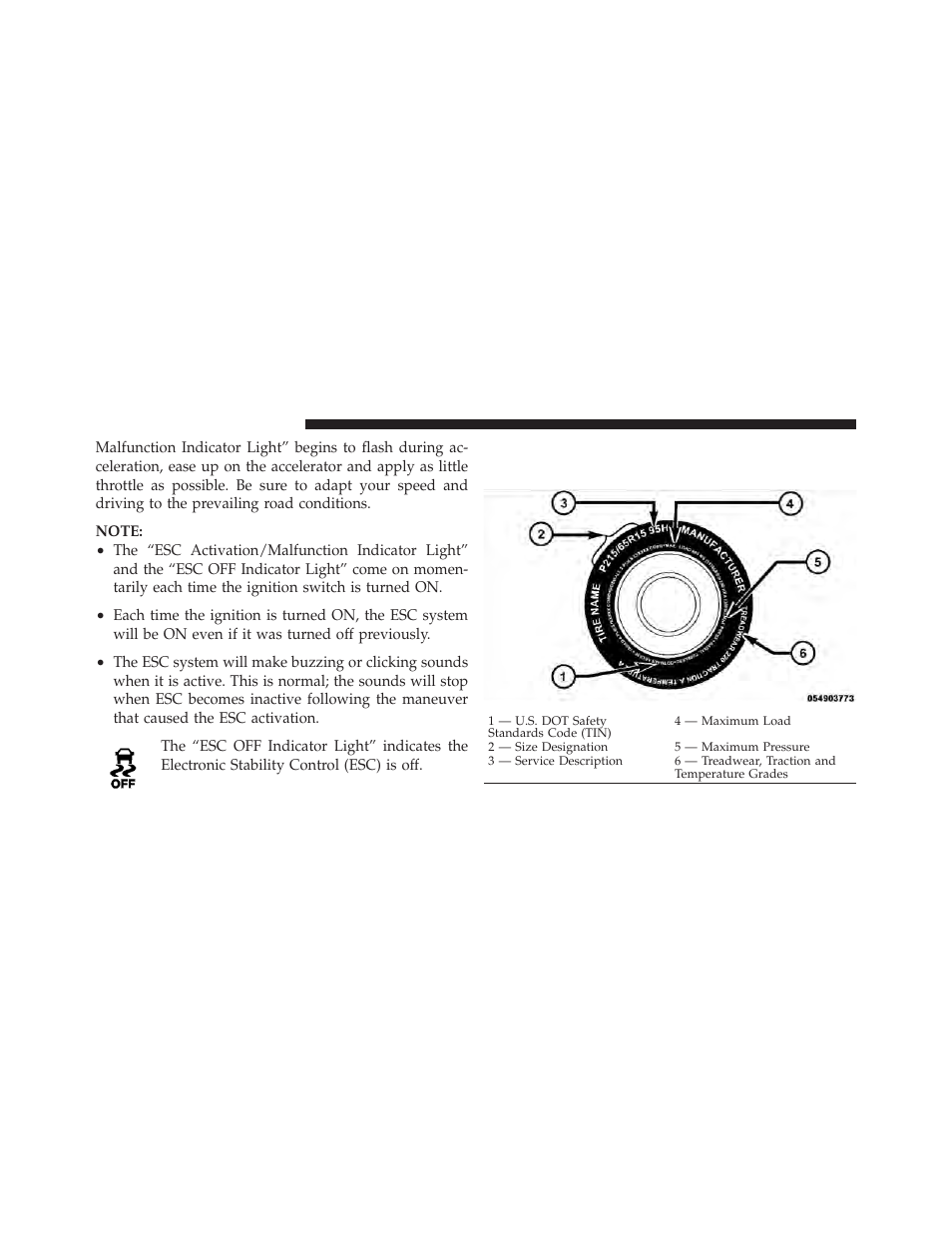 Tire safety information, Tire markings | Dodge 2011 Avenger - Owner Manual User Manual | Page 318 / 494