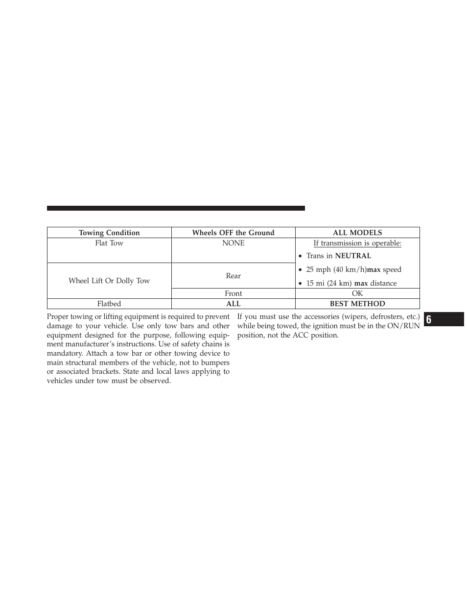 Towing a disabled vehicle | Dodge 2011 Avenger - Owner Manual User Manual | Page 393 / 494