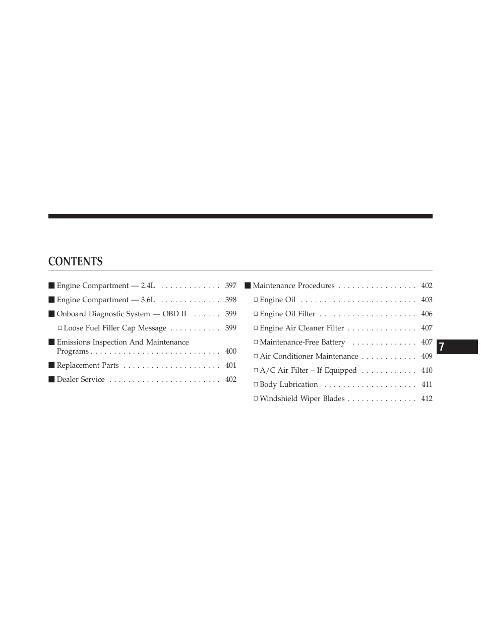 Dodge 2011 Avenger - Owner Manual User Manual | Page 397 / 494